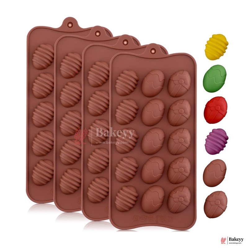 Silicone Easter Egg Chocolate Mould  15 Cavity Decorative Tray| 1 Piece