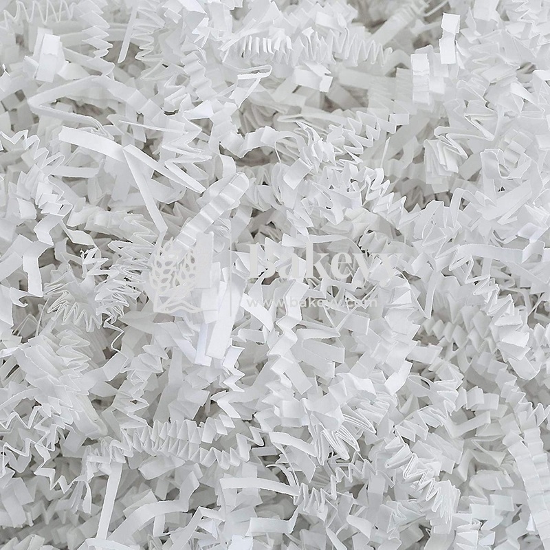 White | Crinkle Confetti Shredded Shreds Grass Paper | 1 kg