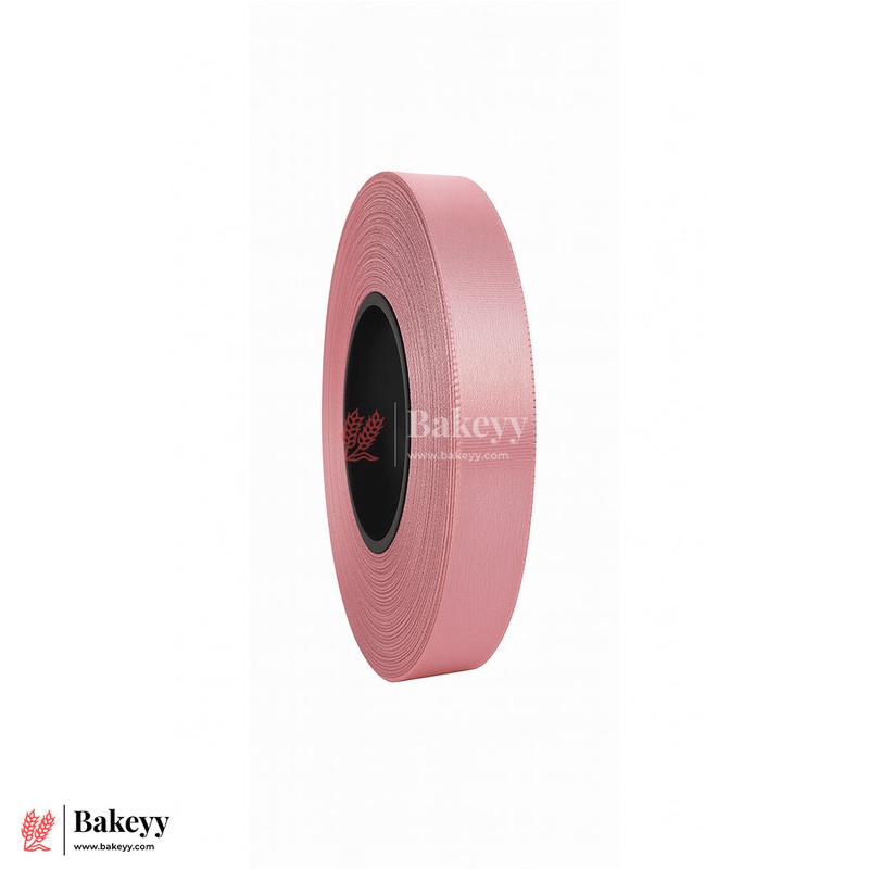 0.5 inch |18 Mtr  Pink Satin Ribbon Roll  High-Quality Decorative Ribbon for Gift Wrapping & Crafts| 1 Roll