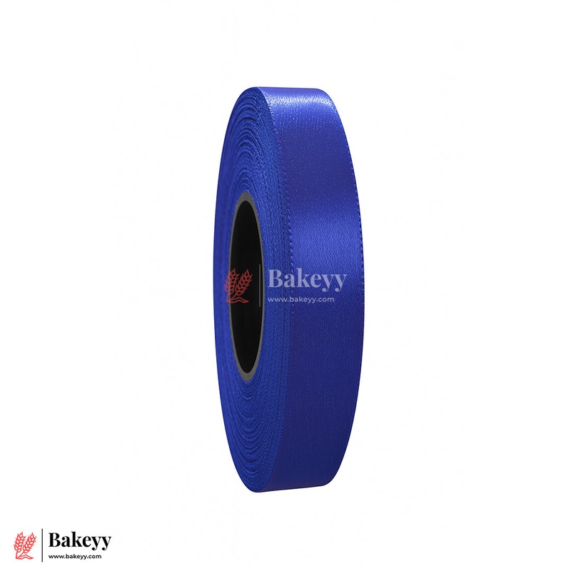 0.5 inch |18 Mtr Royal Blue Satin Ribbon Roll  High-Quality Decorative Ribbon for Gift Wrapping & Crafts| 1 Roll