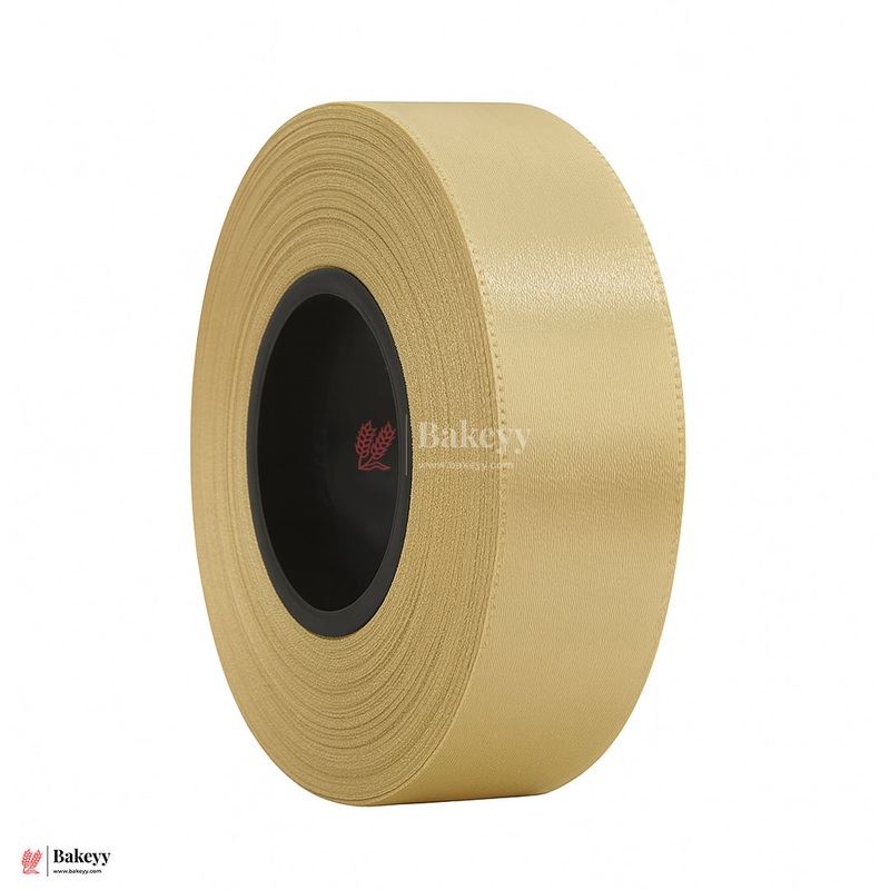 1 inch |18 Mtr  Gold Satin Ribbon Roll  High-Quality Decorative Ribbon for Gift Wrapping & Crafts| 1 Roll