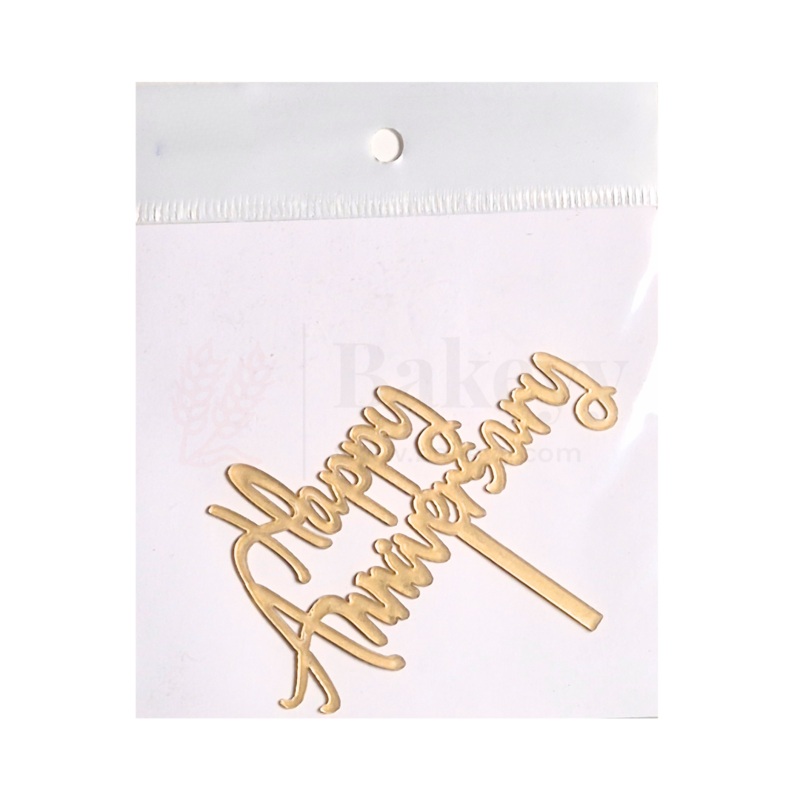 3" inch Happy Anniversary Cake Topper - D3