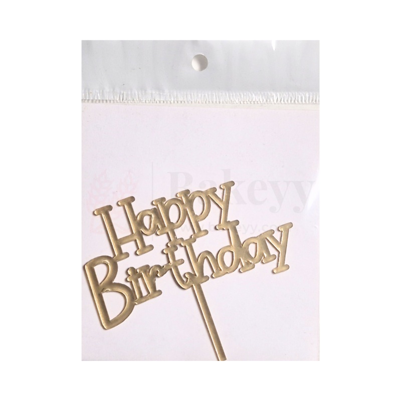 3" inch Happy Birthday Cake Topper - D16