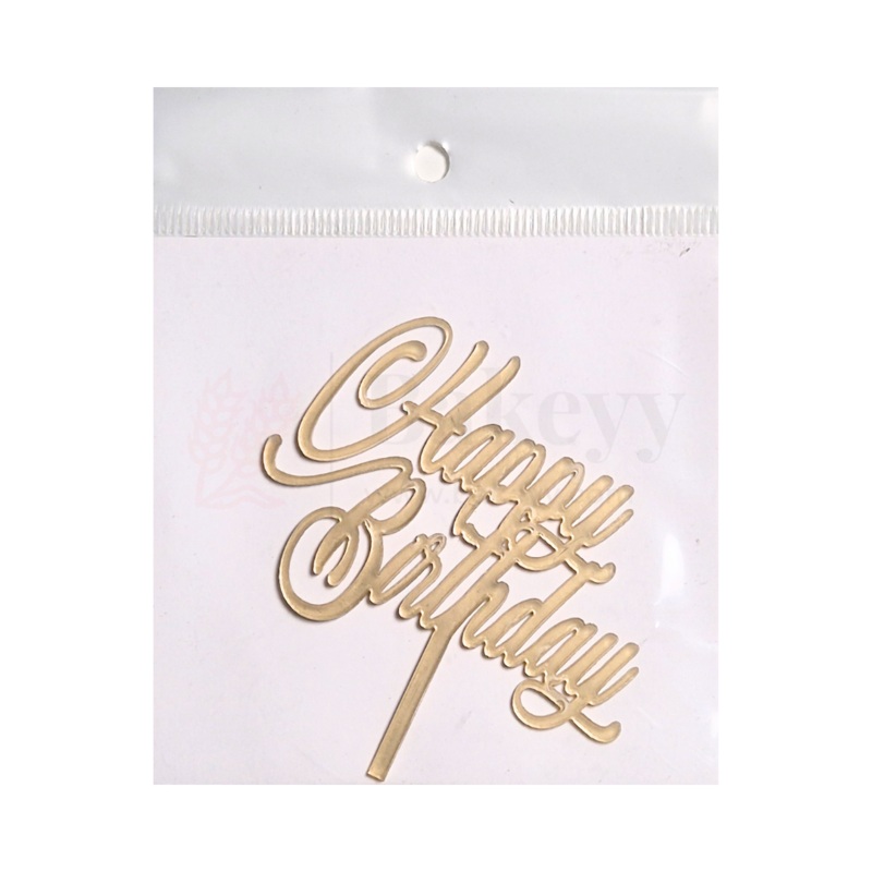 3" inch Happy Birthday Cake Topper - D9