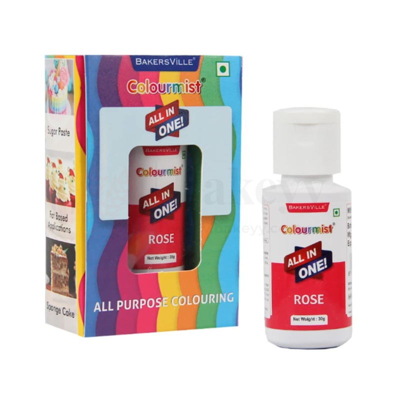 Colourmist Rose All-in-One Edible Food Colour  30ml