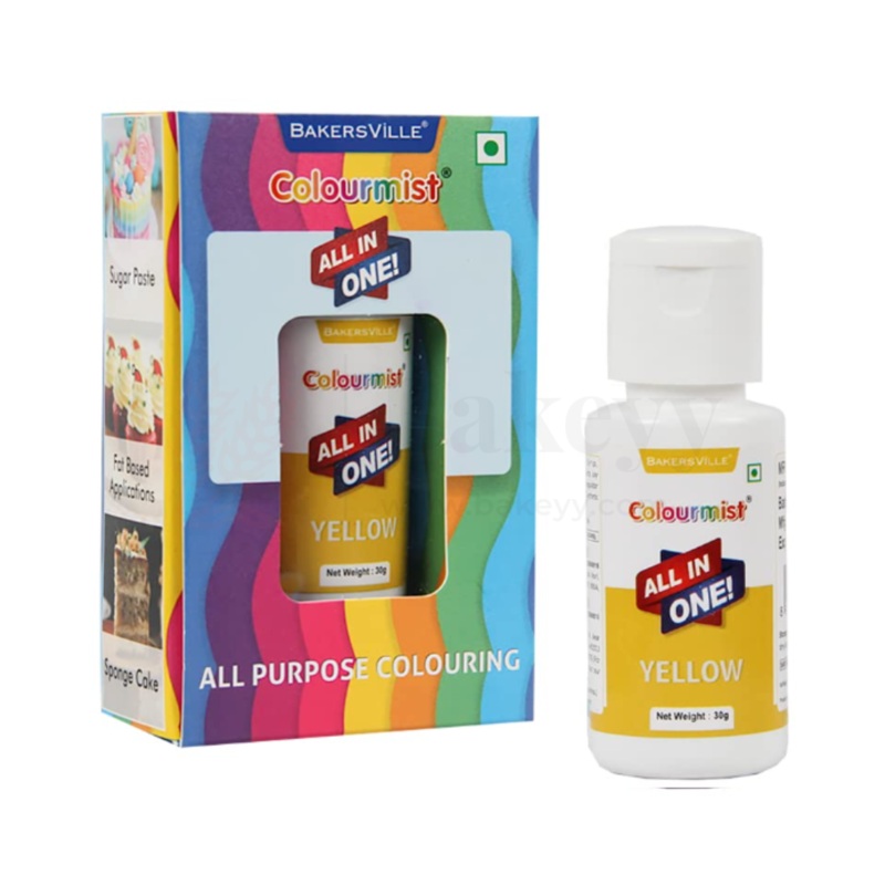 Colourmist Yellow All-in-One Edible Food Colour  30ml