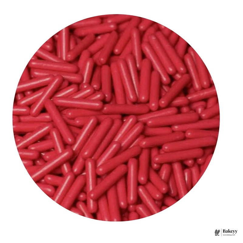Red Edible Rod Sprinkles