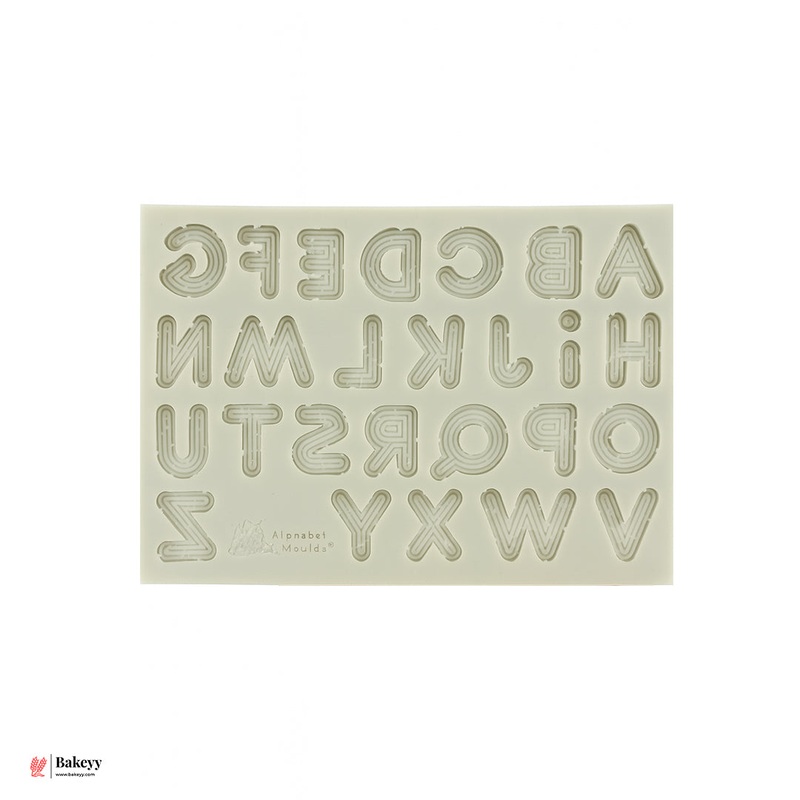 132 |  Alphabet Silicone Fondant Mould | 15x10cm