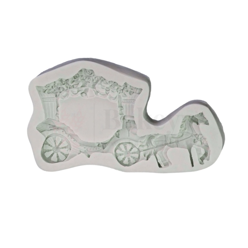 1599 | Royal Horse Carriage Silicone Mould - 1 Piece