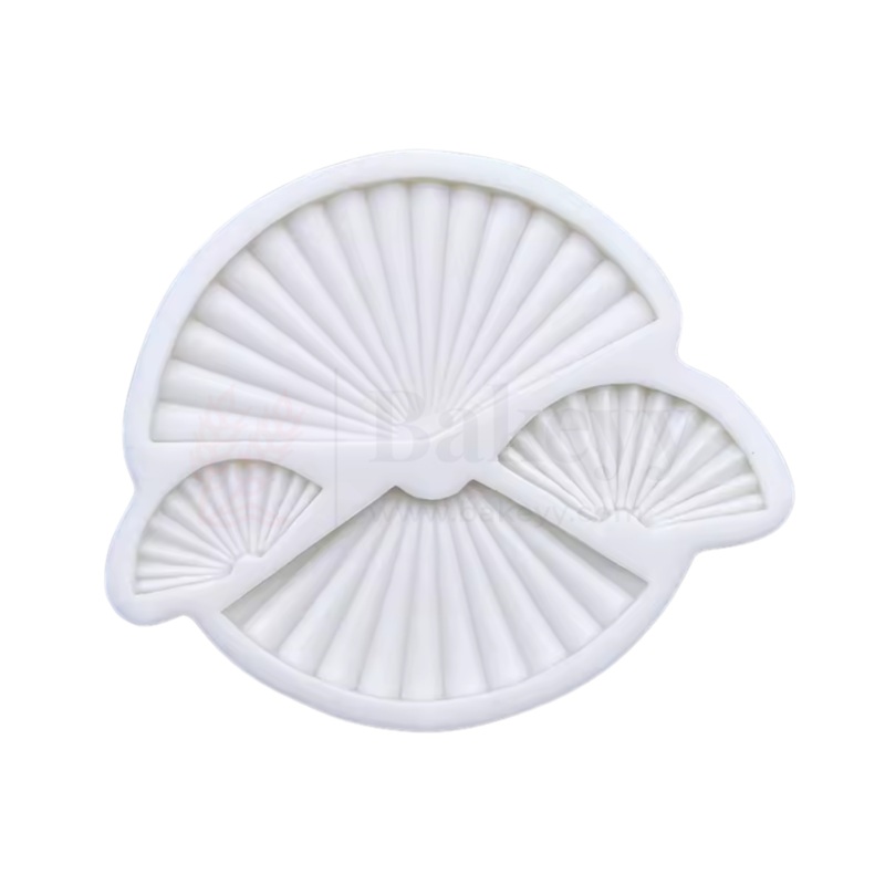 161 | Folding Fan Silicone Fondant Mould  1 Piece
