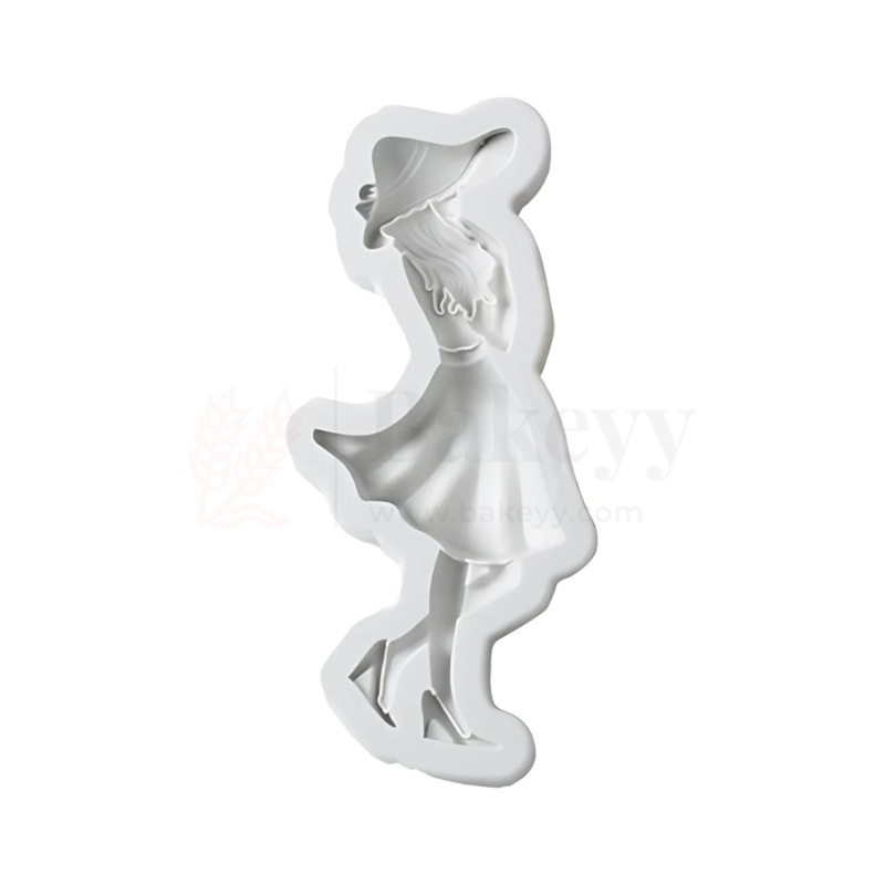 1631 | Fashion Girl Silicone Fondant Mould  1 Piece