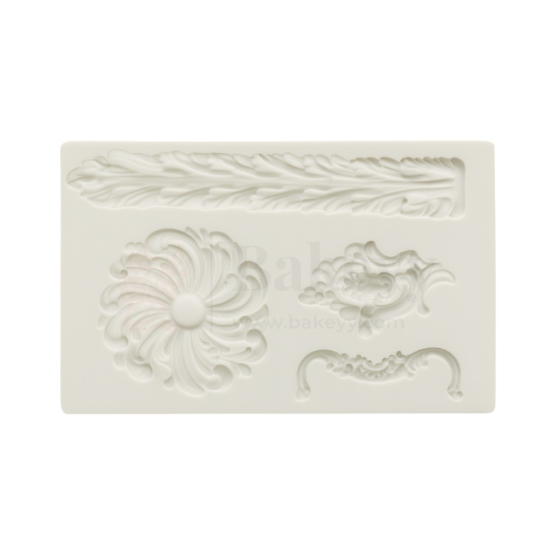 2498 | Baroque Style Decorative Silicone Mould - 1 Piece