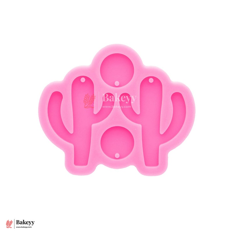 523 |  Cactus Shape Silicone Mould | Keychain Silicone Mold | Resin, Clay, Wax - 1 Piece