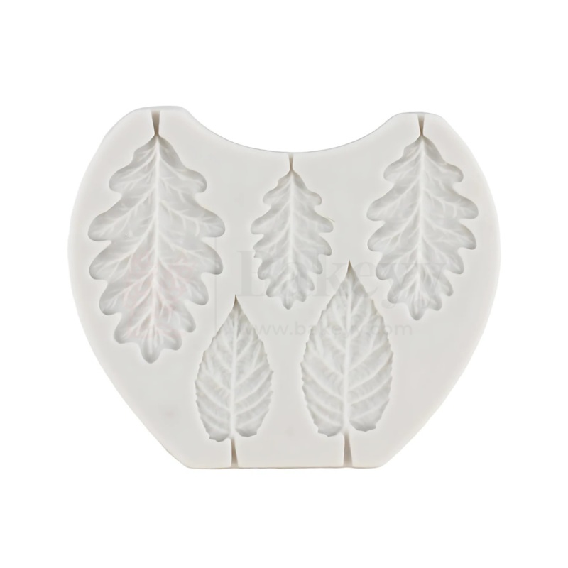 Blackberry & Oak Leaf Shape Silicone Fondant Mould - 1 Piece