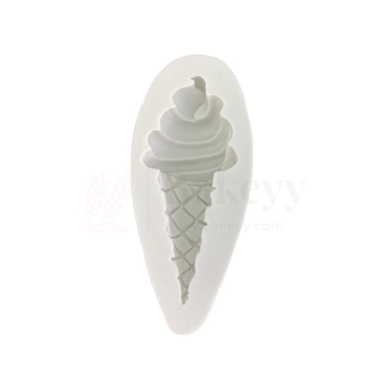 Ice Cream Shape Silicone Fondant Mould - 1 Piece