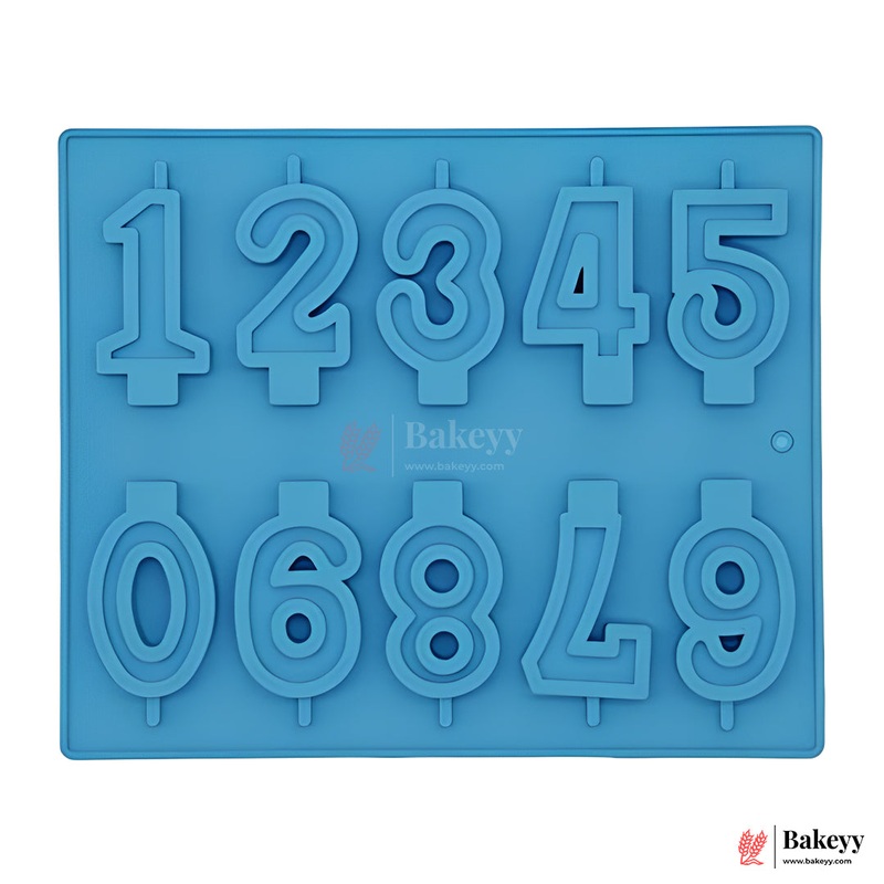 Number Silicone Mold  | Reusable Fondant, Chocolate & Candle Mold | Cake Topper Number Mould