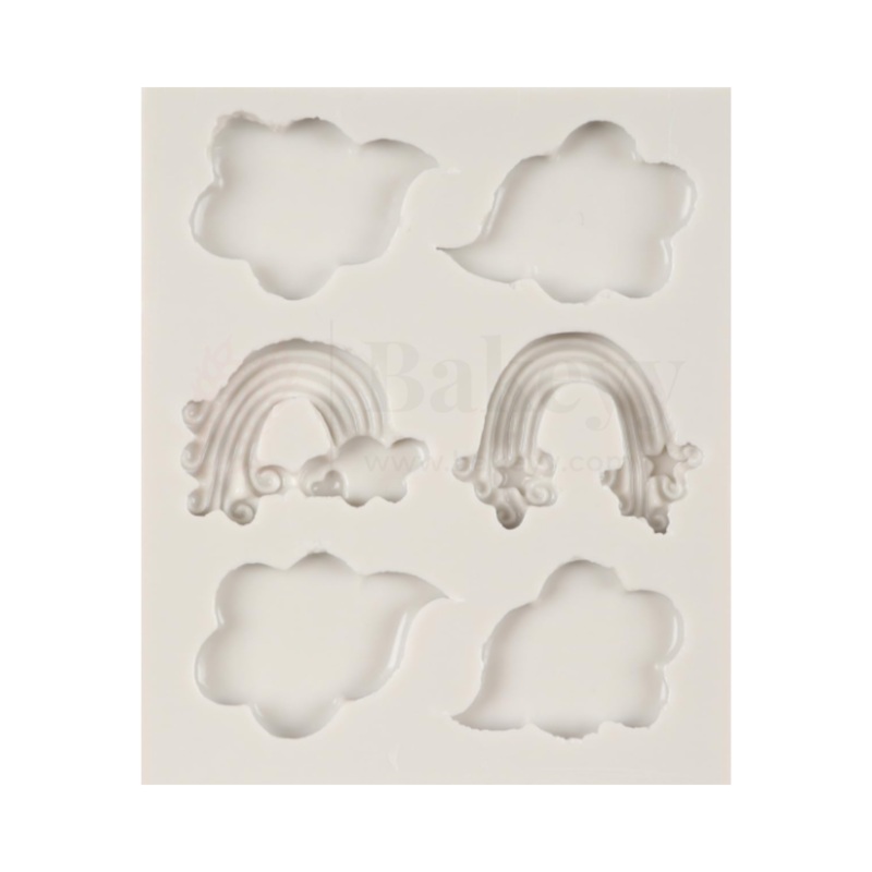 Rainbow Cloud Shape Fondant Mould - 1 Piece
