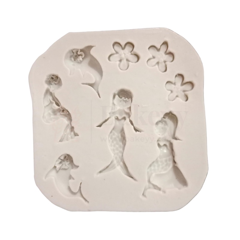 1205 | Mermaid Shape Silicone Fondant Mould - 1 Piece