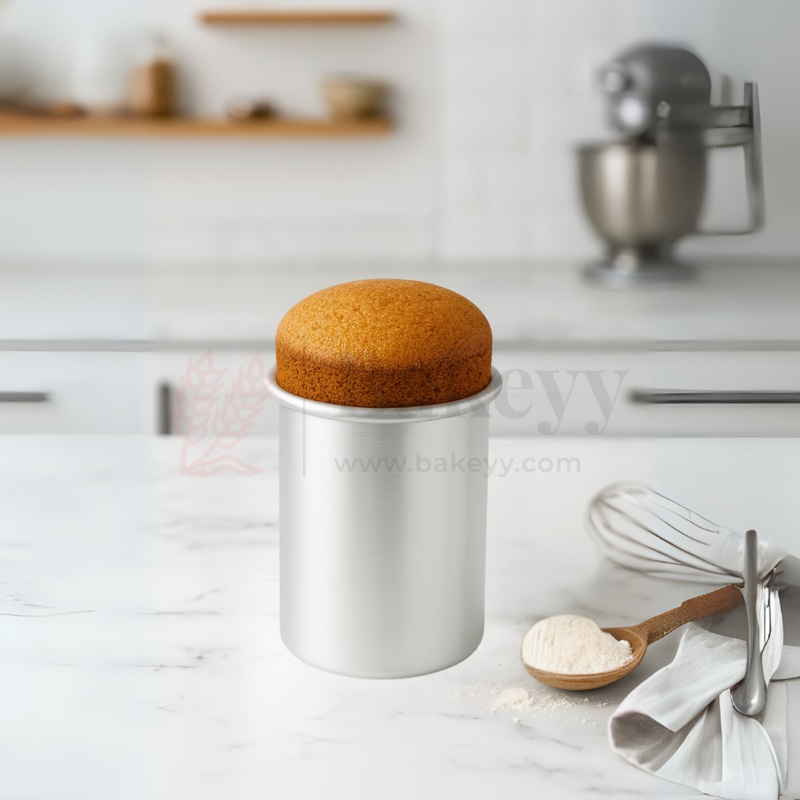 3x4" Round Aluminium Cake Mould