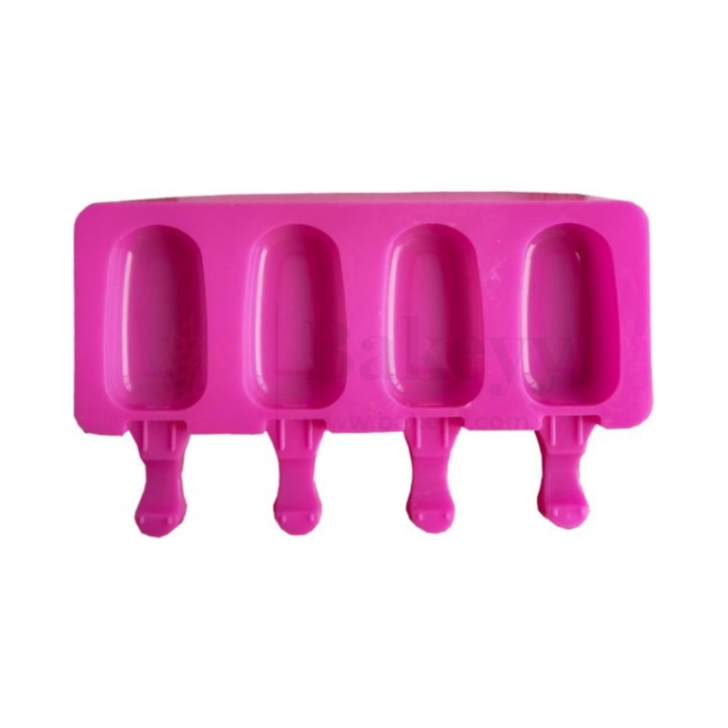 4-Cavity | Silicone Popsicle Mould Small | Reusable Non-Stick - 1 Piece