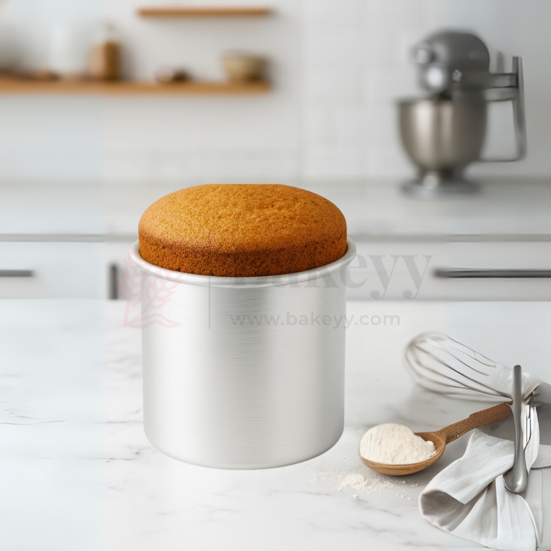 4x4" Round Aluminium Cake Mould