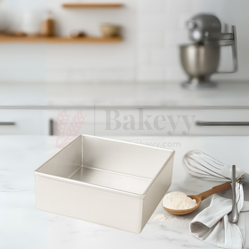 7x2" Square Aluminium Cake Mould