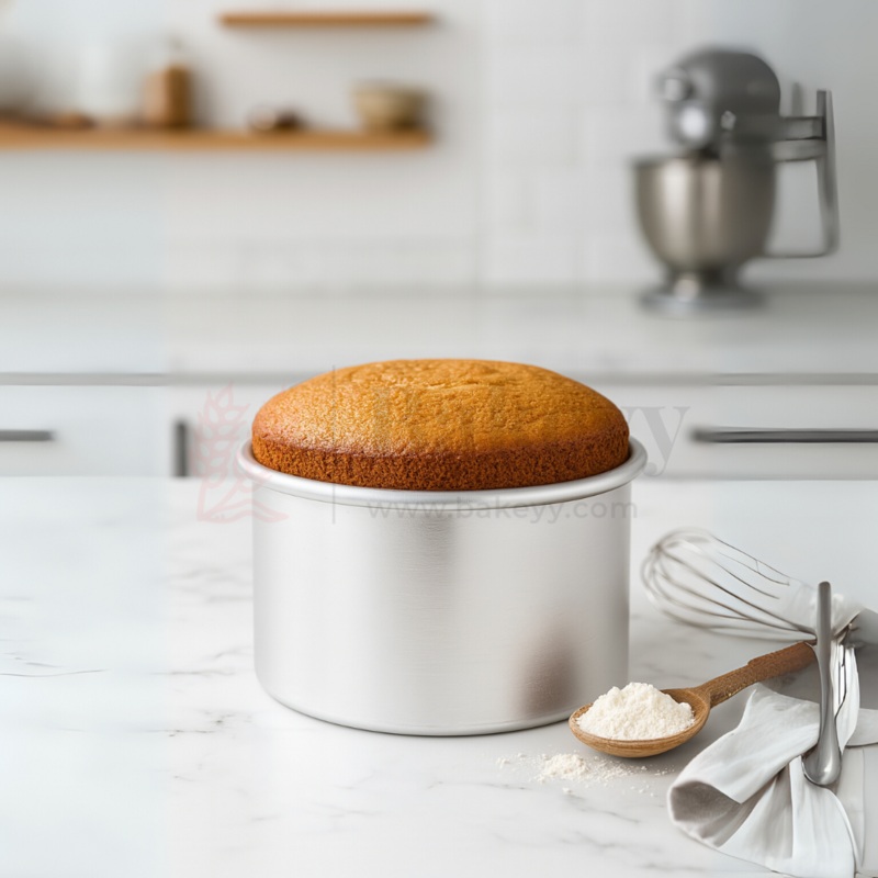 7x4" Round Aluminium Cake Mould