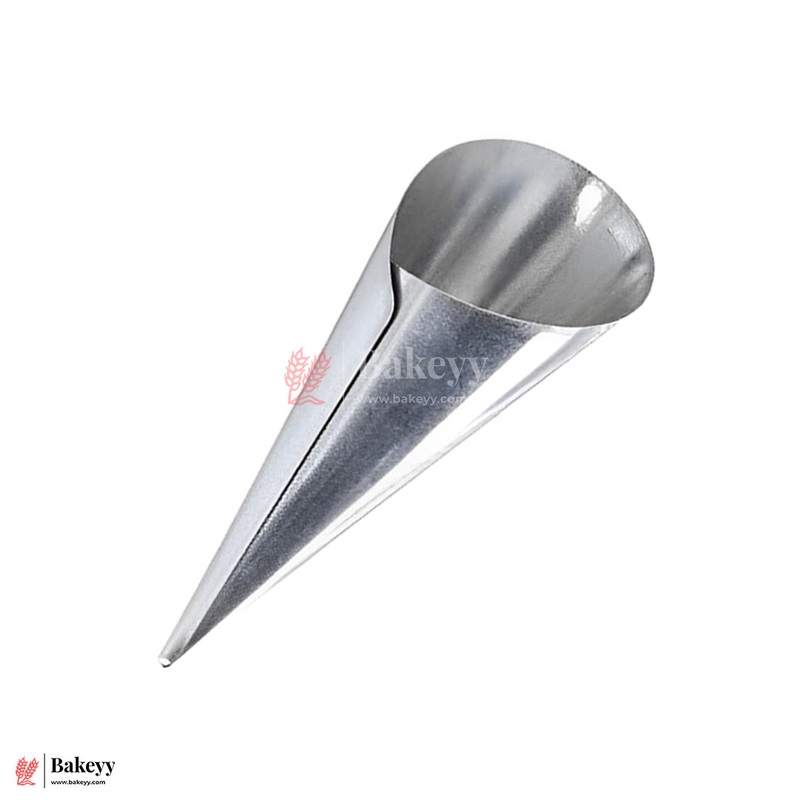 Aluminium Cone Mold  4 Inch | Pack of 12 | For Ice Cream Cone, Cream Rolls & Pastries