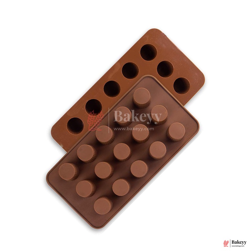Silicone Mini Cup Shape Mould  15 Cavity Chocolate & Candy Tray| 1 Piece