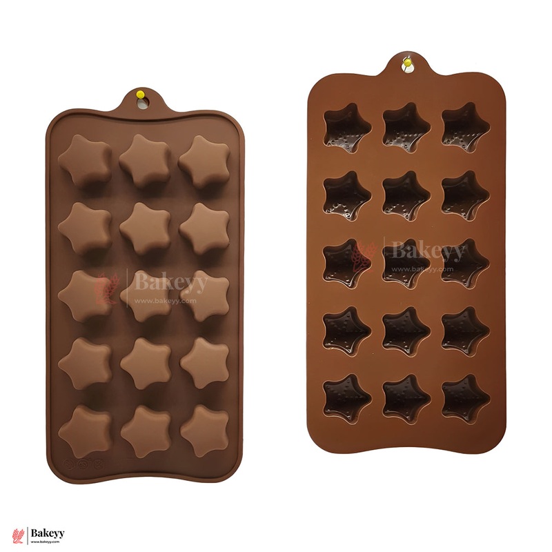 Star-Shaped Silicone Chocolate & Candy Mold  15 Cavity| 1 Piece