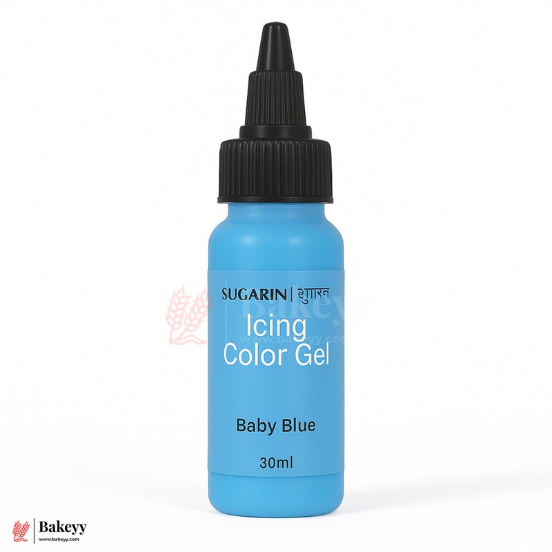 Sugarin Baby Blue Icing Color Gel  30ml | Vibrant Food Gel Color for Cakes, Fondant & More