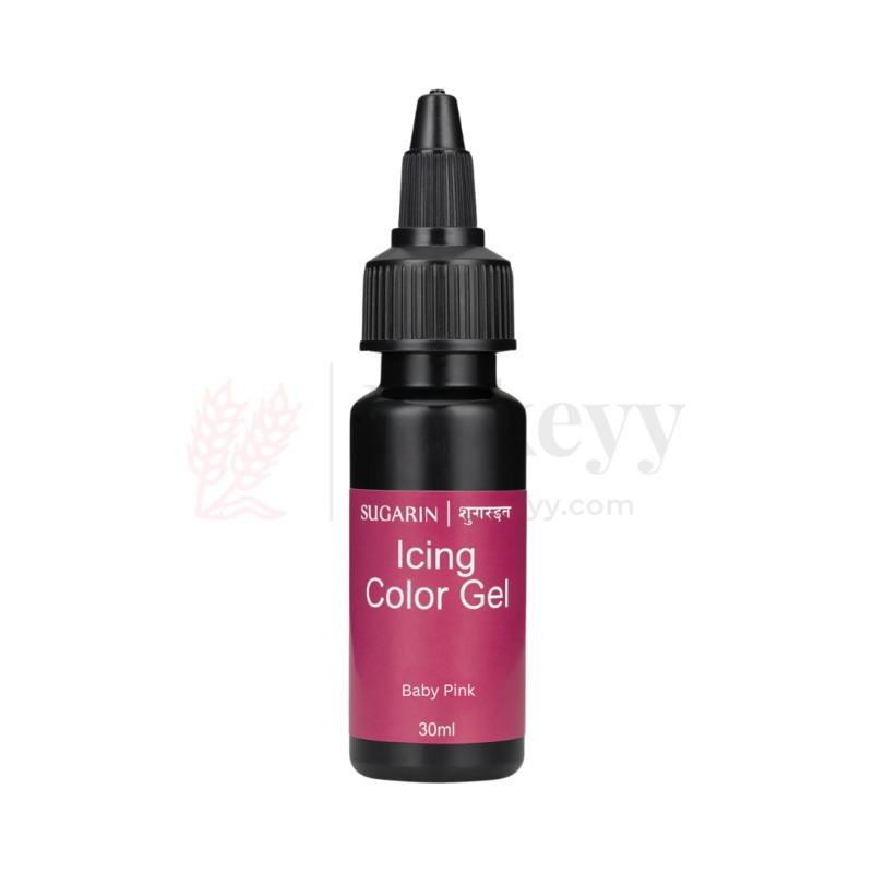 Sugarin Baby Pink Icing Colour Gel  30ml | Vibrant Food Gel Colour for Cakes, Fondant & More