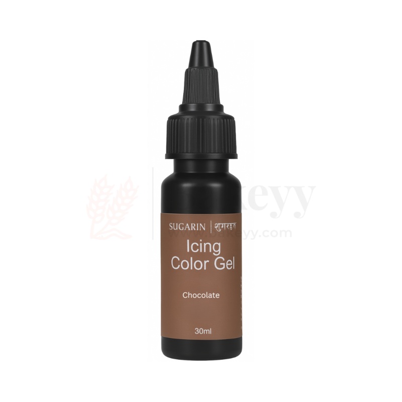 Sugarin Chocolate Icing Colour Gel  30ml | Vibrant Food Gel Colour for Cakes, Fondant & More