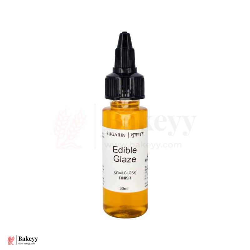 Sugarin Edible Glaze  Semi Gloss Finish | Oil-Based Food Glaze - 30ml