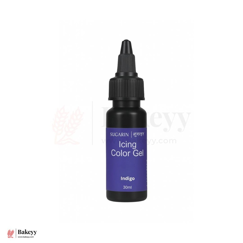Sugarin Indigo Icing Color Gel  30ml | Vibrant Food Gel Color for Cakes, Fondant & More