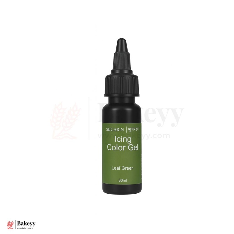 Sugarin Leaf Green Icing Color Gel  30ml | Vibrant Food Gel Color for Cakes, Fondant & More
