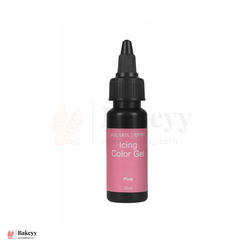 Sugarin Pink Icing Color Gel  30ml | Vibrant Food Gel Color for Cakes, Fondant & More