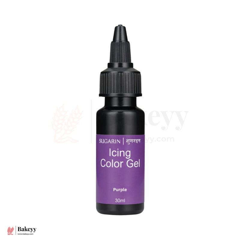 Sugarin Purple Icing Color Gel  30ml | Vibrant Food Gel Color for Cakes, Fondant & More