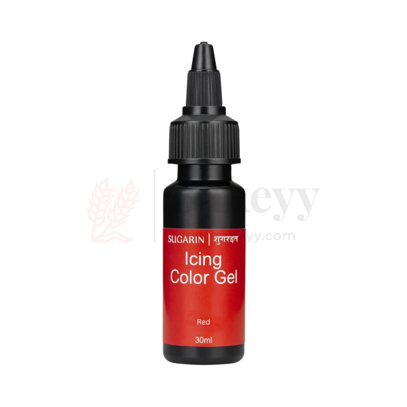 Sugarin Red Icing Colour Gel  30ml | Vibrant Food Gel Colour for Cakes, Fondant & More