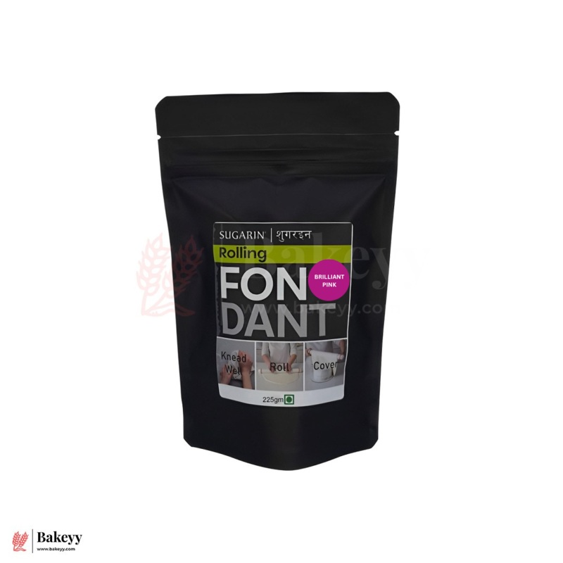 Sugarin Rolling Fondant  Brilliant Pink (225g) | Ready-to-Use Decorating Fondant