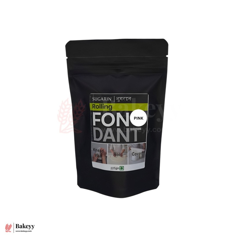 Sugarin Rolling Fondant  Pink (225g) | Ready-to-Use Decorating Fondant