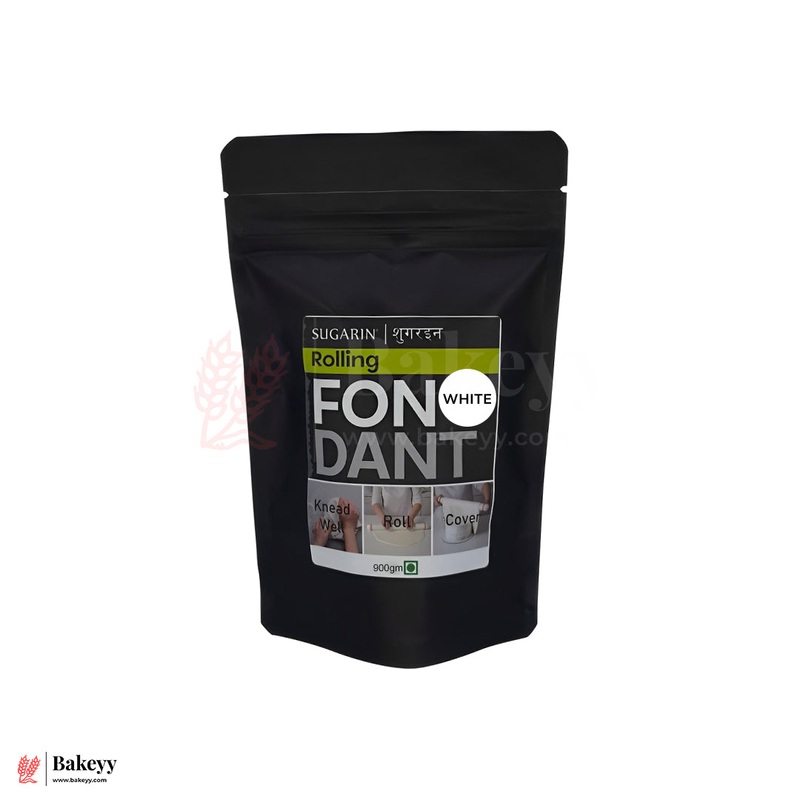 Sugarin Rolling Fondant  White | 900gm | Ready-to-Roll Cake Decorating Fondant