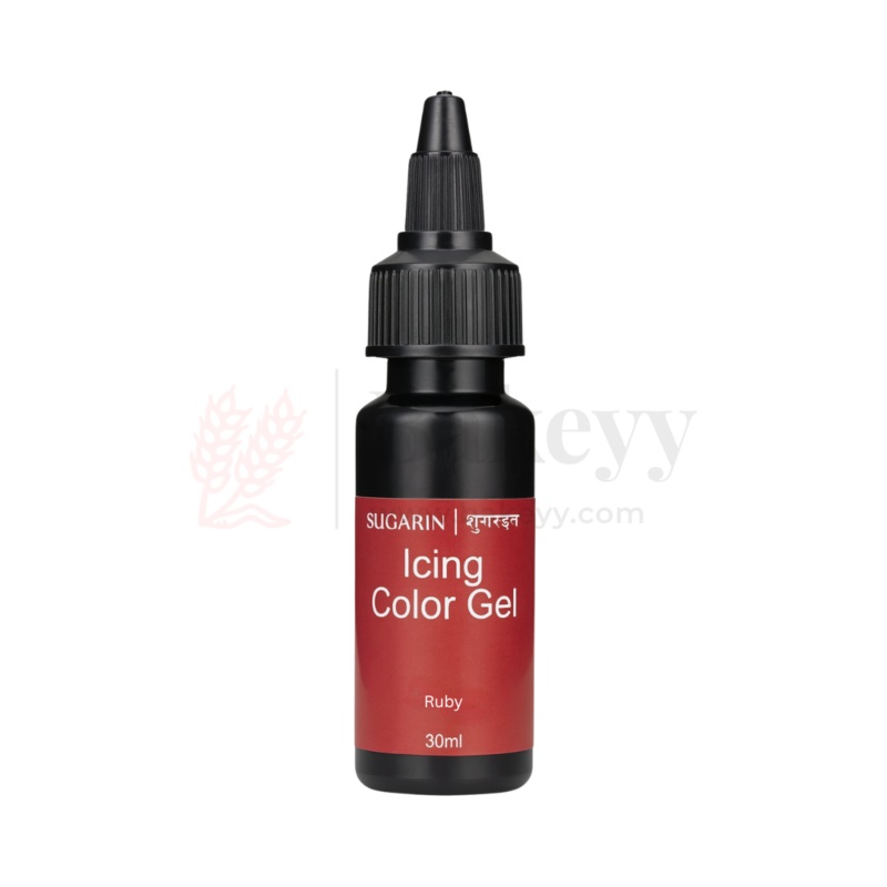 Sugarin Ruby Icing Colour Gel  30ml | Vibrant Food Gel Colour for Cakes, Fondant & More