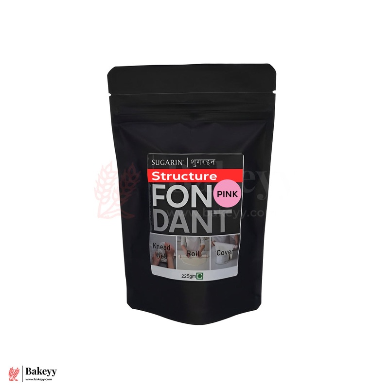Sugarin Structure Fondant  Pink | 225gm | For Figurines, Models & 3D Cake Decorations