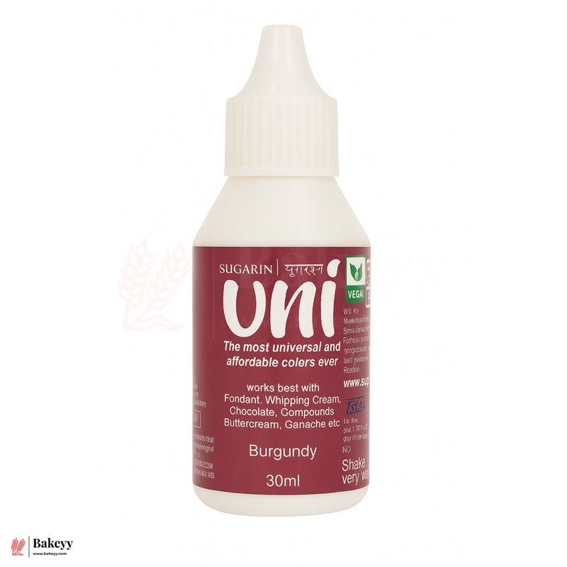 Sugarin UNI Hybrid Edible Food Colour  Burgundy