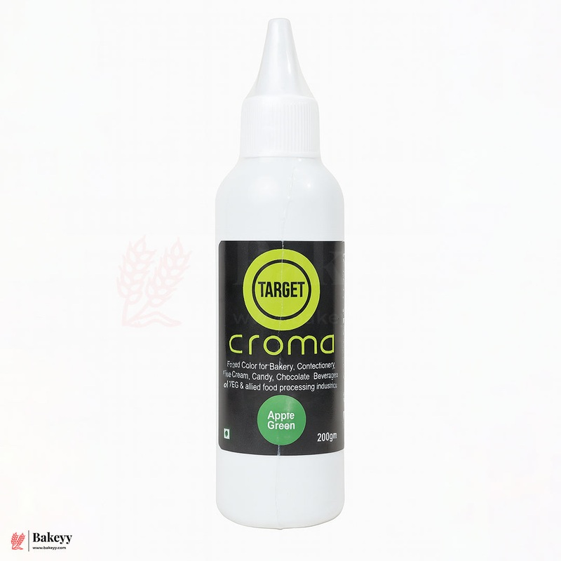 Target Croma Apple Green Food Color  200g Bottle for Bakery, Confectionery & Beverages