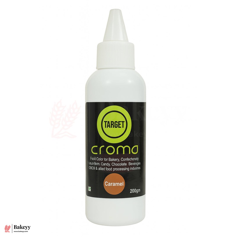 Target Croma Caramel Food Color  200g Bottle for Bakery, Confectionery & Beverages