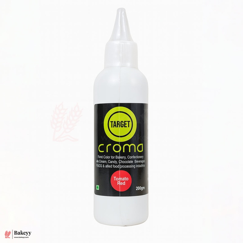 Target Croma Tomato Red Food Color  200g Bottle for Bakery, Confectionery & Beverages