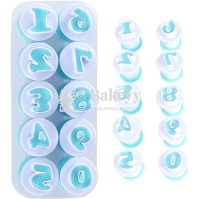 0-9 Small Number Fondant Plunger Cutter| Cookie Cutter| Set of 10 Numbers