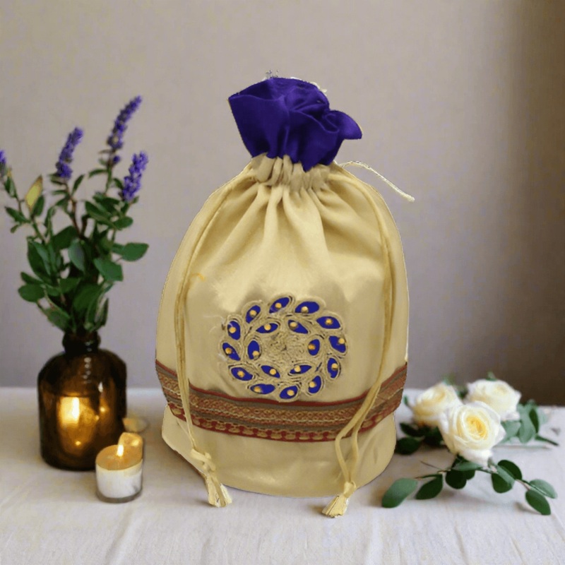 18x20 CM  Design Potli Bag  | Multicolour | Pack Of 10